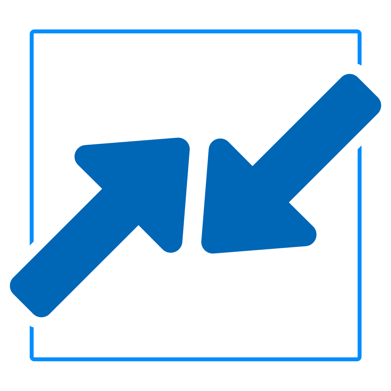 competing arrows icon